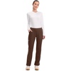 image:imageCherokee Womens Mid Rise Straight Leg Pullon PantEspresso