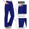 image:imageCherokee Womens Mid Rise Straight Leg Pullon PantGalaxy Blue