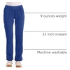 image:imageCherokee Womens Mid Rise Straight Leg Pullon PantGalaxy Blue