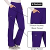 image:imageCherokee Womens Mid Rise Straight Leg Pullon PantGrape