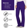 image:imageCherokee Womens Mid Rise Straight Leg Pullon PantGrape