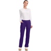 image:imageCherokee Womens Mid Rise Straight Leg Pullon PantGrape