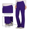 image:imageCherokee Womens Mid Rise Straight Leg Pullon PantGrape