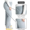 image:imageCherokee Womens Mid Rise Straight Leg Pullon PantGrey