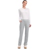 image:imageCherokee Womens Mid Rise Straight Leg Pullon PantGrey