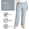 image:imageCherokee Womens Mid Rise Straight Leg Pullon PantGrey