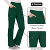 image:imageCherokee Womens Mid Rise Straight Leg Pullon PantHunter Green