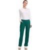image:imageCherokee Womens Mid Rise Straight Leg Pullon PantHunter Green