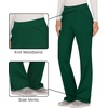 image:imageCherokee Womens Mid Rise Straight Leg Pullon PantHunter Green
