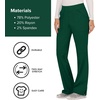image:imageCherokee Womens Mid Rise Straight Leg Pullon PantHunter Green