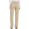 image:imageCherokee Womens Mid Rise Straight Leg Pullon PantKhaki