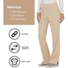 image:imageCherokee Womens Mid Rise Straight Leg Pullon PantKhaki
