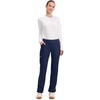 image:imageCherokee Womens Mid Rise Straight Leg Pullon PantNavy