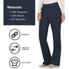 image:imageCherokee Womens Mid Rise Straight Leg Pullon PantNavy