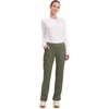 image:imageCherokee Womens Mid Rise Straight Leg Pullon PantOlive