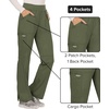 image:imageCherokee Womens Mid Rise Straight Leg Pullon PantOlive