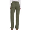 image:imageCherokee Womens Mid Rise Straight Leg Pullon PantOlive