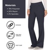 image:imageCherokee Womens Mid Rise Straight Leg Pullon PantPewter