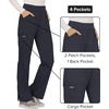 image:imageCherokee Womens Mid Rise Straight Leg Pullon PantPewter