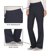 image:imageCherokee Womens Mid Rise Straight Leg Pullon PantPewter