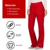 image:imageCherokee Womens Mid Rise Straight Leg Pullon PantRed