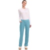 image:imageCherokee Womens Mid Rise Straight Leg Pullon PantSoft Marine