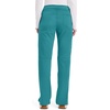 image:imageCherokee Womens Mid Rise Straight Leg Pullon PantTeal Blue
