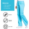 image:imageCherokee Womens Mid Rise Straight Leg Pullon PantTurquoise