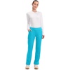 image:imageCherokee Womens Mid Rise Straight Leg Pullon PantTurquoise