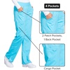 image:imageCherokee Womens Mid Rise Straight Leg Pullon PantTurquoise