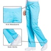 image:imageCherokee Womens Mid Rise Straight Leg Pullon PantTurquoise