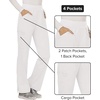 image:imageCherokee Womens Mid Rise Straight Leg Pullon PantWhite