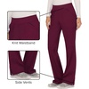 image:imageCherokee Womens Mid Rise Straight Leg Pullon PantWine
