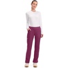 image:imageCherokee Womens Mid Rise Straight Leg Pullon PantWine