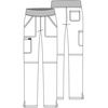 image:imageCherokee Womens Mid Rise Straight Leg Pullon PantWine
