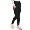 image:imageCherokee Womens Mid Rise Tapered Leg Drawstring Scrub Pants 5 Pocket 360 Stretch Moisture Wicking Easy Care  CK095Black