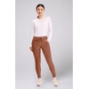 image:imageCherokee Womens Mid Rise Tapered Leg Drawstring Scrub Pants 5 Pocket 360 Stretch Moisture Wicking Easy Care  CK095Caffe Mocha