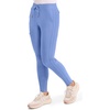 image:imageCherokee Womens Mid Rise Tapered Leg Drawstring Scrub Pants 5 Pocket 360 Stretch Moisture Wicking Easy Care  CK095Ciel Blue