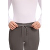 image:imageCherokee Womens Mid Rise Tapered Leg Drawstring Scrub Pants 5 Pocket 360 Stretch Moisture Wicking Easy Care  CK095Iron