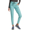image:imageCherokee Womens Mid Rise Tapered Leg Drawstring Scrub Pants 5 Pocket 360 Stretch Moisture Wicking Easy Care  CK095Riverbend