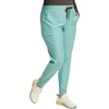 image:imageCherokee Womens Mid Rise Tapered Leg Drawstring Scrub Pants 5 Pocket 360 Stretch Moisture Wicking Easy Care  CK095Riverbend