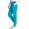 image:imageCherokee Womens Scrub Jogger Pants Modern Classic Fit Mid Rise Bottom with 5 Pockets Elastic Knit Waistband  WW115Teal Blue