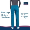 image:imageCherokee Womens Scrub Pants Mid Rise Straight Leg Pullon Cargo Pant with 6 Pockets amp 2Way Stretch Fabric  WW170Caribbean Blue