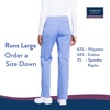 image:imageCherokee Womens Scrub Pants Mid Rise Straight Leg Pullon Cargo Pant with 6 Pockets amp 2Way Stretch Fabric  WW170Ciel Blue
