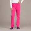 image:imageCherokee Womens Scrub Pants Mid Rise Straight Leg Pullon Cargo Pant with 6 Pockets amp 2Way Stretch Fabric  WW170Electric Pink
