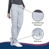 image:imageCherokee Womens Scrub Pants Mid Rise Straight Leg Pullon Cargo Pant with 6 Pockets amp 2Way Stretch Fabric  WW170Grey