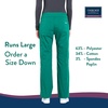 image:imageCherokee Womens Scrub Pants Mid Rise Straight Leg Pullon Cargo Pant with 6 Pockets amp 2Way Stretch Fabric  WW170Hunter Green