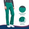 image:imageCherokee Womens Scrub Pants Mid Rise Straight Leg Pullon Cargo Pant with 6 Pockets amp 2Way Stretch Fabric  WW170Hunter Green