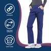 image:imageCherokee Womens Scrub Pants Mid Rise Straight Leg Pullon Cargo Pant with 6 Pockets amp 2Way Stretch Fabric  WW170Navy