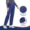 image:imageCherokee Womens Scrub Pants Mid Rise Straight Leg Pullon Cargo Pant with 6 Pockets amp 2Way Stretch Fabric  WW170Navy